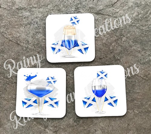 Scottish flag and - , drinks