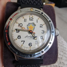 Vintage Soviet men's mechanical watch Vostok Albatros Amphibia 200m, USSR