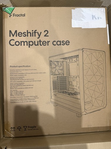 Fractal design meshify black - fractal,