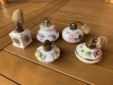 Vintage Porcelain Perfume Bottles With Atomiser/Puff