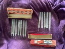 2x Sets PS STUBS & SPENCER double-sided files Hand Cut 6” Boxed Vintage