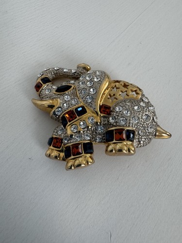 Vintage gold plated - gold, diamanté