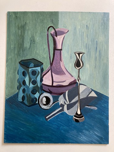 Vintage oil painting mid - painting,