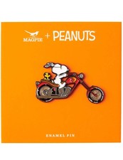 Peanuts Snoopy Enamel Pin Badge - Vibes, Biker