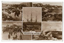 RP Portsmouth and Southsea multi view real photo postcard Hampshire