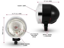 NEW 4.5" Black/Chrome