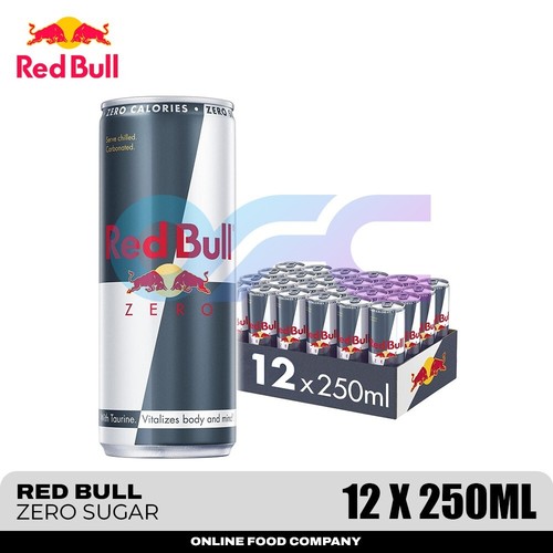 Red bull zero - zero, drinks