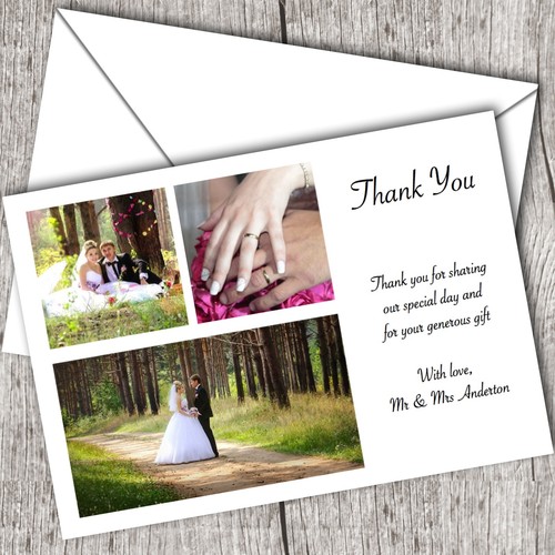 Photo wedding thank you - photo,