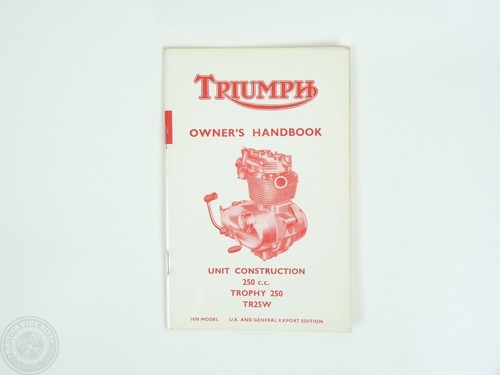 Owner handbook triumph - owner’s,