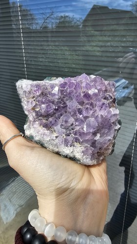 Large amethyst cluster crystal - large,