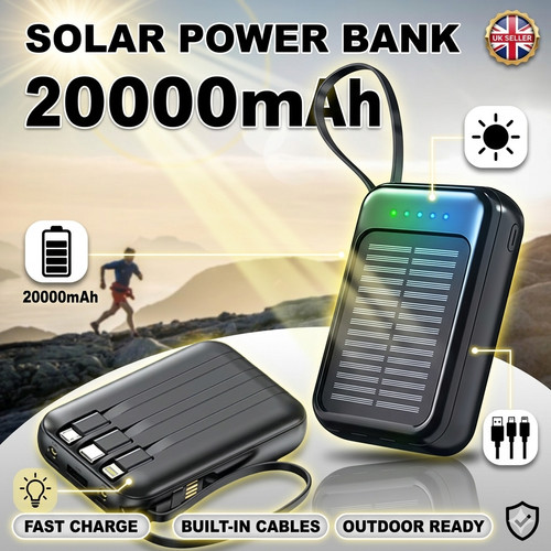 20000mah mini solar power bank - 20000mah,