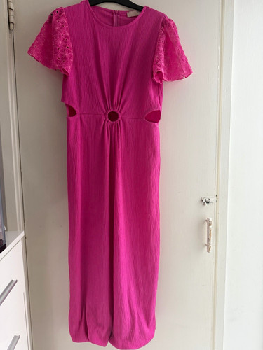 Lipsy pink lace - lace, sleeve