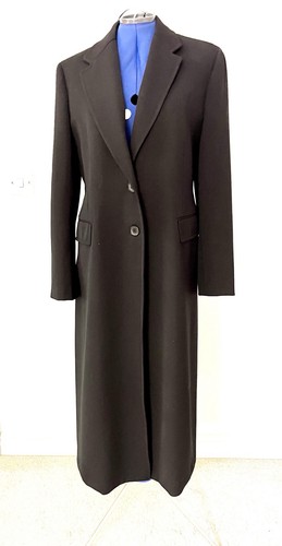Zara long black smart coat - smart,