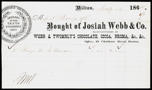 1869 josiah webb - josiah, co