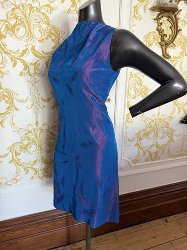Vintage 1980s blue iridescent - 1980s,