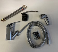 KING Pull-Out Shower Chrome Mixer c/w Tap, Shower Head, Shower Hose, motorhome