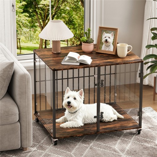 Dog crate kennel end - end, table