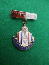 VTG National Savings 10 Years Service Medal Badge (A570)