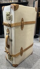 GLOBE TROTTER Safari Large 30 Inch Trolley Carry Case suitcase Bag Ivory White