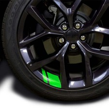 6x Green Reflective Car Wheel