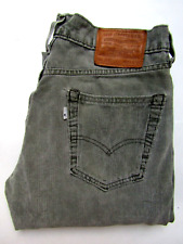 Levi's 514 men's corduroy jeans straight leg W29 L30 mid grey stretch LEVG480