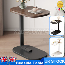 C-Shaped Compact Sofa Side End Table Coffee Laptop Table Living Room Bedroom UK