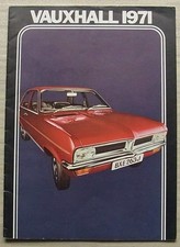 VAUXHALL CAR RANGE 1971 Sales