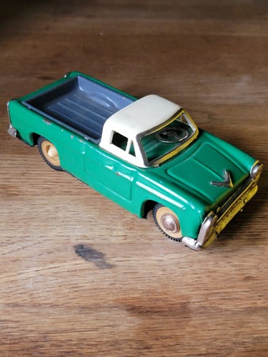 Vintage tinplate toy pickup - toy,