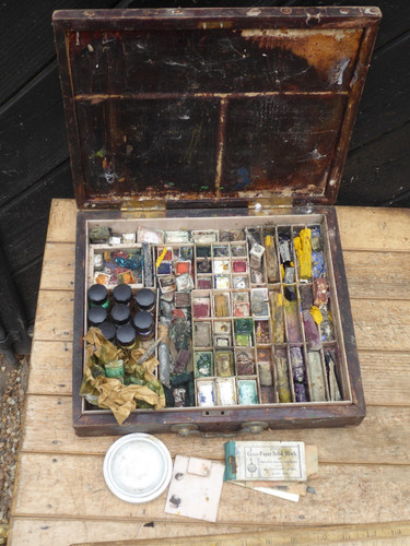 Antique vintage wooden paint - antique,
