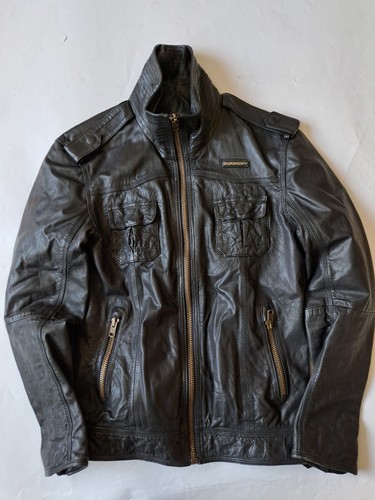 Real leather military - ,