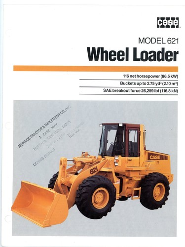 Case model 621 wheel loader - case,