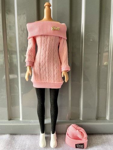 Barbie doll 4pcs outfit pink - barbie,