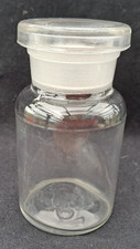 Glass jar with - , ground