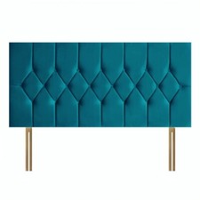 CHESTERFIELD BEDS HEADBOARD PLUSH VELVET 24" HIGH KINGSIZE | DOUBLE | SINGLE