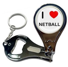 Netball I Love Heart Nail