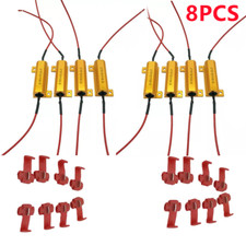 8X LED Indicator Ballast Load Resistor Flash Rate Relay Turn Signal Bulbs 50W 6Ω