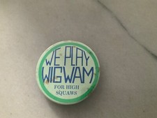 WIGWAM ( Finnish band) 1975   Vintage Badge. VIRGIN UK for Nuclear Nighclub LP.