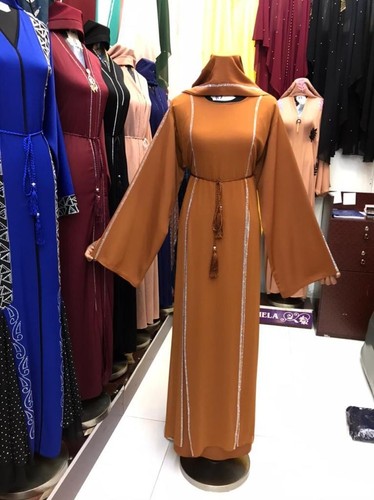Dubai abaya burnt - burnt, orange
