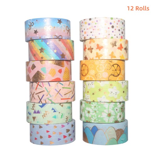 Rolls washi tape set - 12,