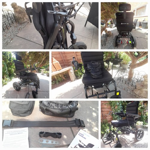 Folding electric wheelchair