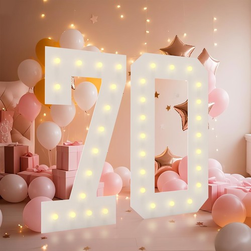 4ft light numbers - light, numbers,