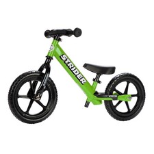 Strider 12” Sport Green Balance Bike Kids 1-4yr Safety Pad Tool-Free