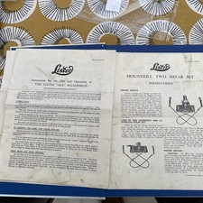 Lister Instructions Parts