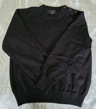 PAUL & SHARK Bretagne Wool 4 Button Anchor Crew Jumper Liam Gallagher MADE IN IT