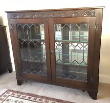 Solid Oak Display Cabinet / Bookcase by Jaycee