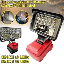 Cordless LED Work Light Lamp For Milwaukee M18 18V battery For Workshop Camping