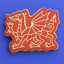 Welsh Dragon  Small  Cookie