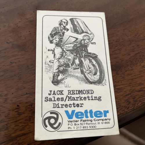 Vintage vetter fairing company - vetter,