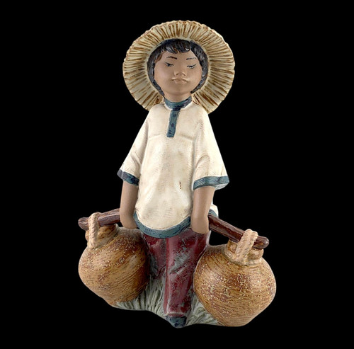 Lladro chinese boy - "chinese, porcelain