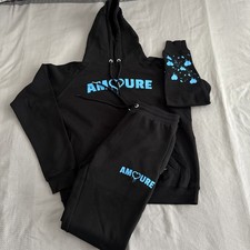 Men’s Amoure Tracksuit Black Medium Brand New Without Tags